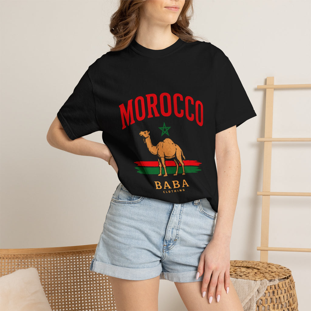 Morocco Camel Tee — 'Morocco Baba' Travel Souvenir T-Shirt