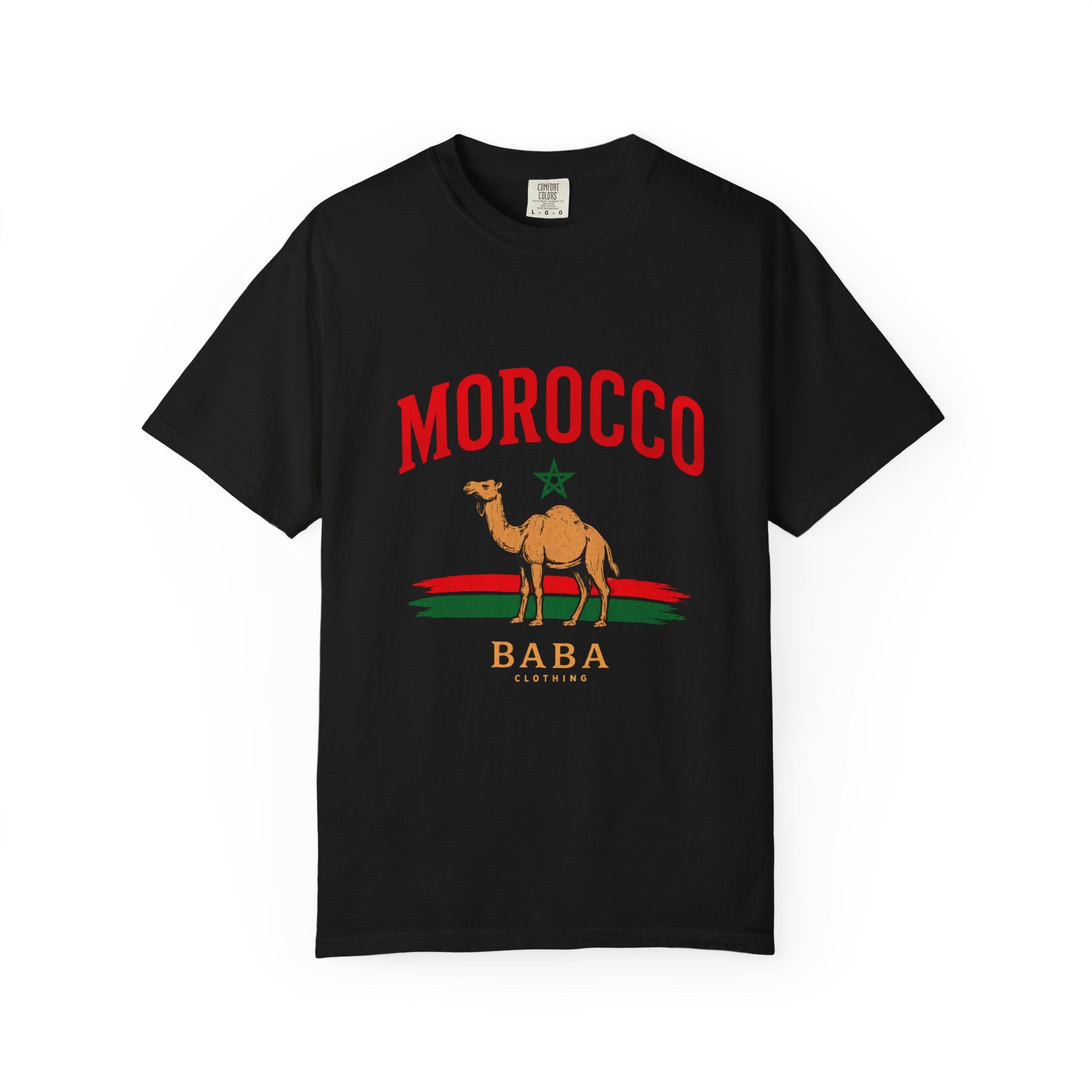 Morocco Camel Tee — 'Morocco Baba' Travel Souvenir T-Shirt