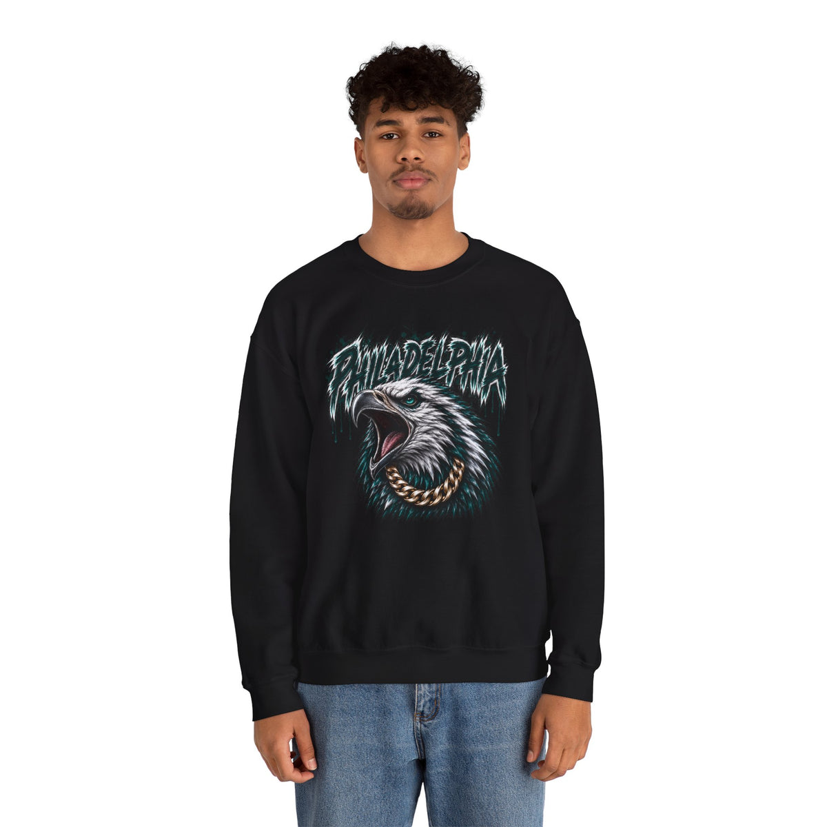 Eagles Iced Out Crewneck