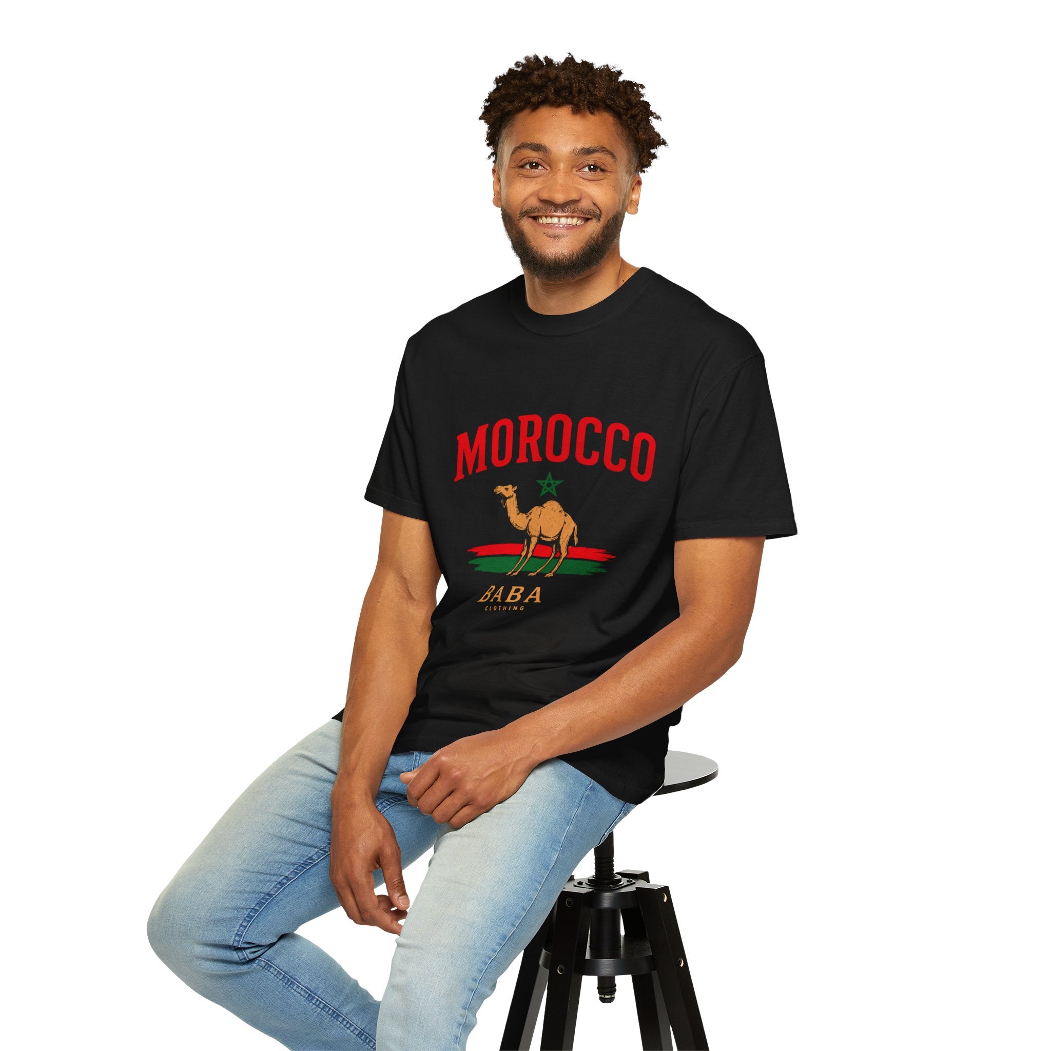 Morocco Camel Tee — 'Morocco Baba' Travel Souvenir T-Shirt